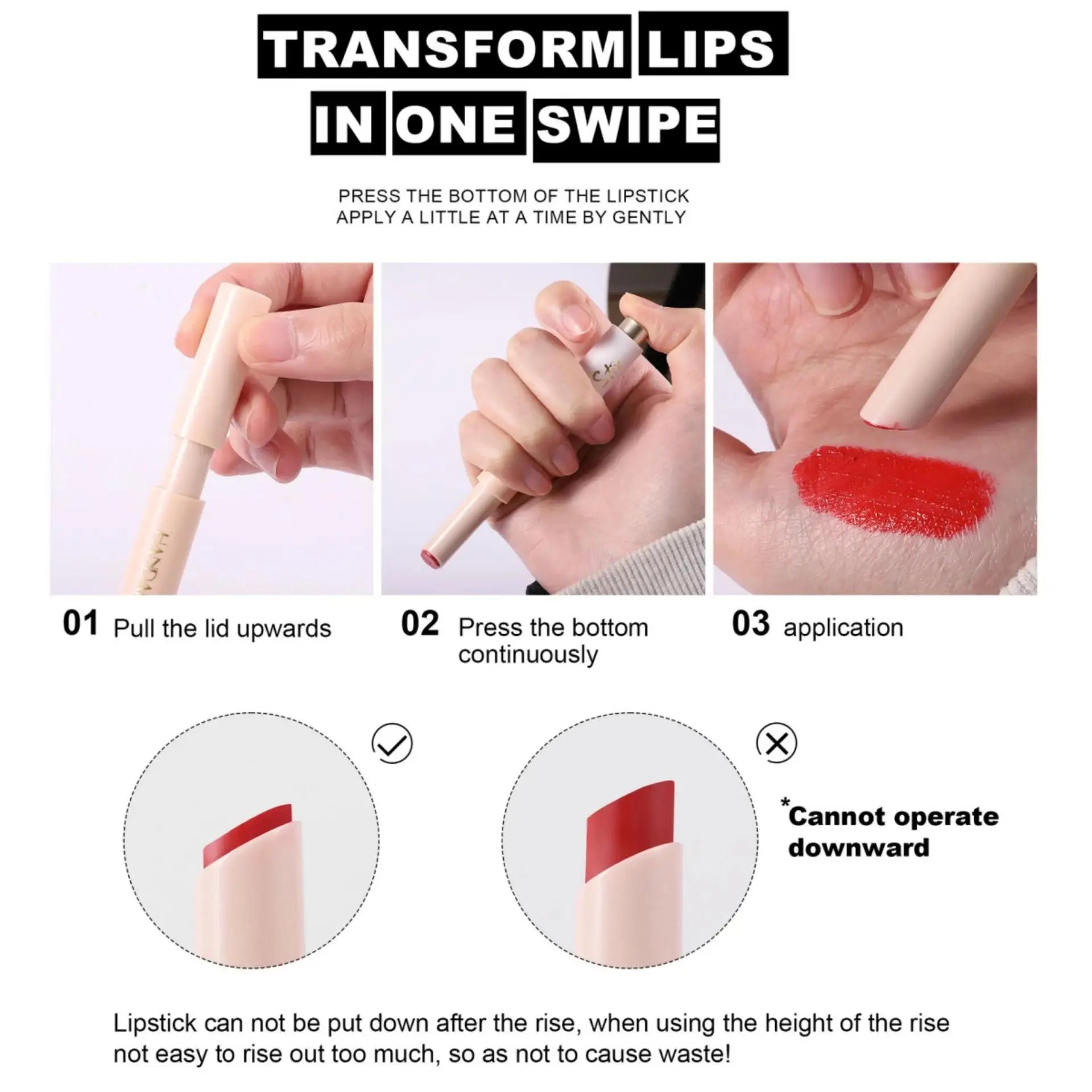 Handaiyan Press-On Jelly Mirror Lip Gloss – Long-Lasting Tint