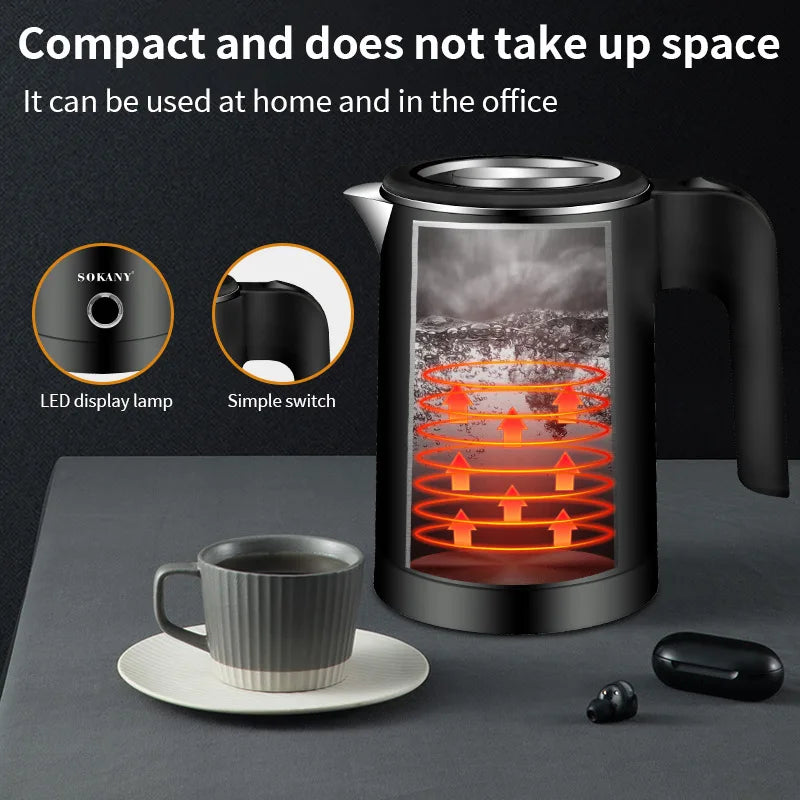 URGGU 500ml Portable Electric Kettle – Fast Boil Travel Kettle