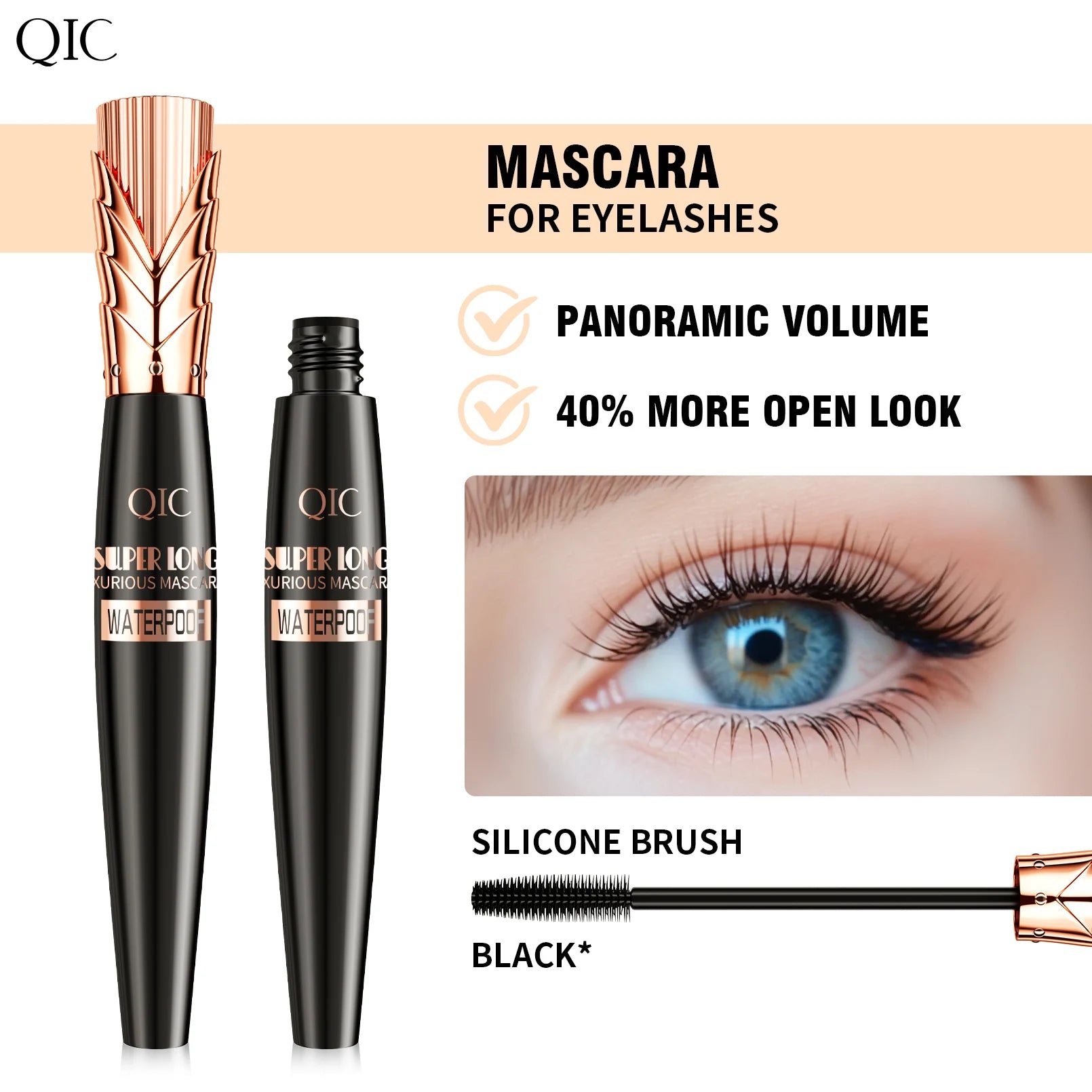 5D Silk Fiber Mascara – Waterproof, Lengthening & Volumizing
