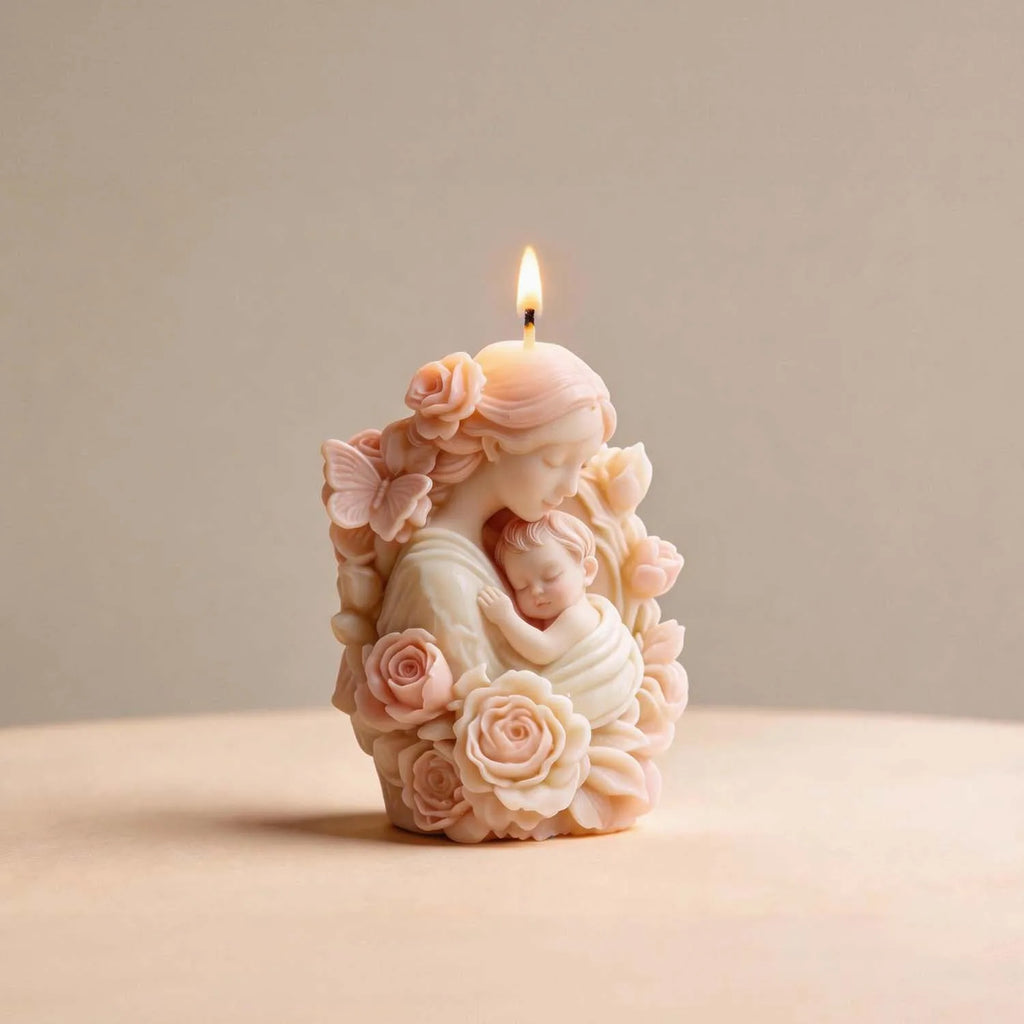Resin Mold Non-Toxic Gypsum Ornament Mold Flower Mother Mold For Home Decoration Candle Making Mother’S Day Gift Oasis Select