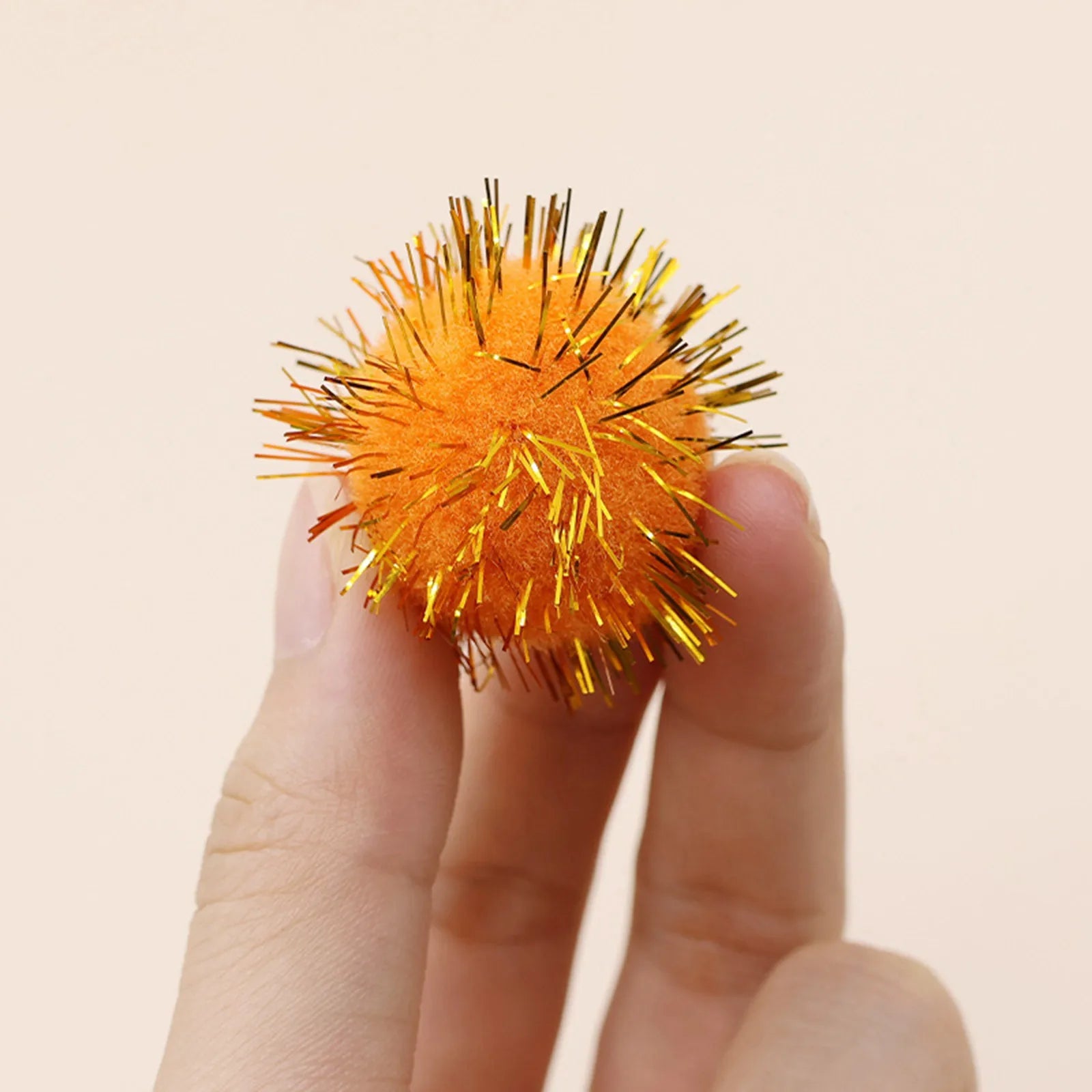 Glitter Pompom Plush Craft Christmas Decor Kids Toys Accessories Wedding Decor Garment Handmade Material Cat Toys Oasis Select