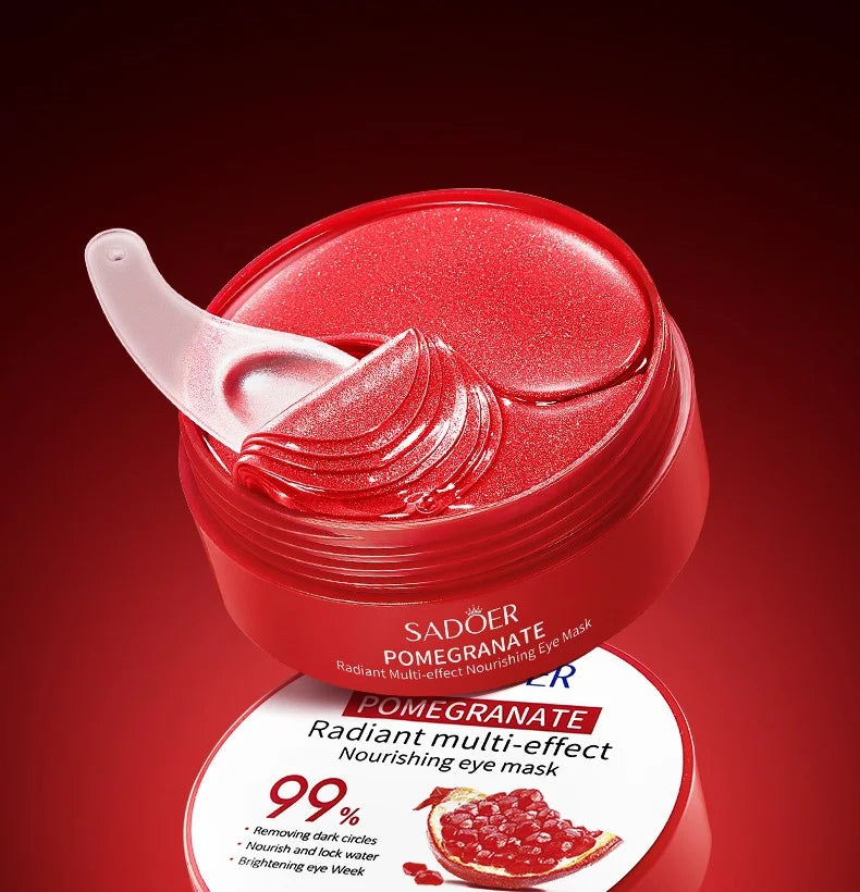 Red Pomegranate Nourishing Eye Mask – Moisturizing & Brightening Under Eye Mask Oasis Select