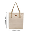 Canvas Tote Bag Large Capacity Sewing Thread Design Luxury Handbag Convenient Practical Commuter Bag for Daily Work Oasis Select Off-white