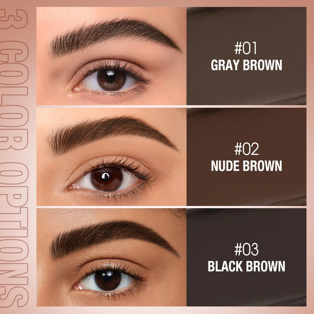 O.TWO.O 2-in-1 Eyebrow Pomade Brow Gel Wax – Waterproof
