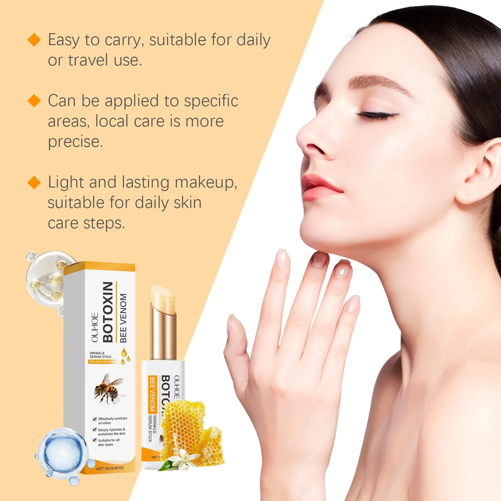 Bee Venom Anti Wrinkle Stick Face&Eye Cream Firming Lifting Reduce Dark Circles Puffiness Eye Bags Smoothing Fine Lines Skincare Oasis Select