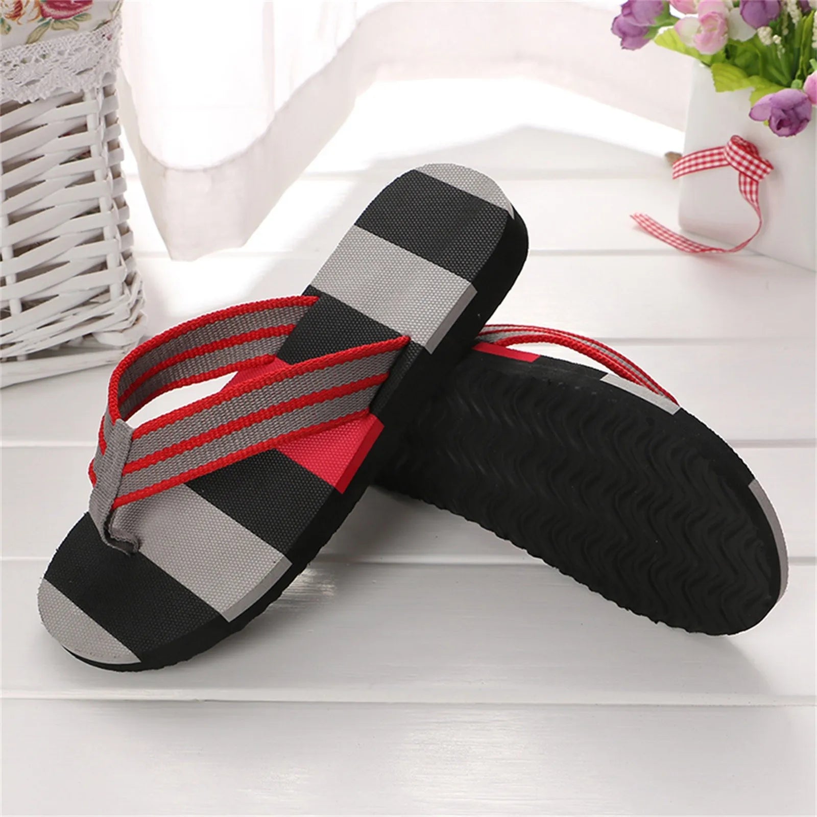 New Men's Slippers Men Summer Shoes Mixed Colors Sandals Male Slipper Indoor and Outdoor Flip Flops Casual Beach Shoes for Man Oasis Select