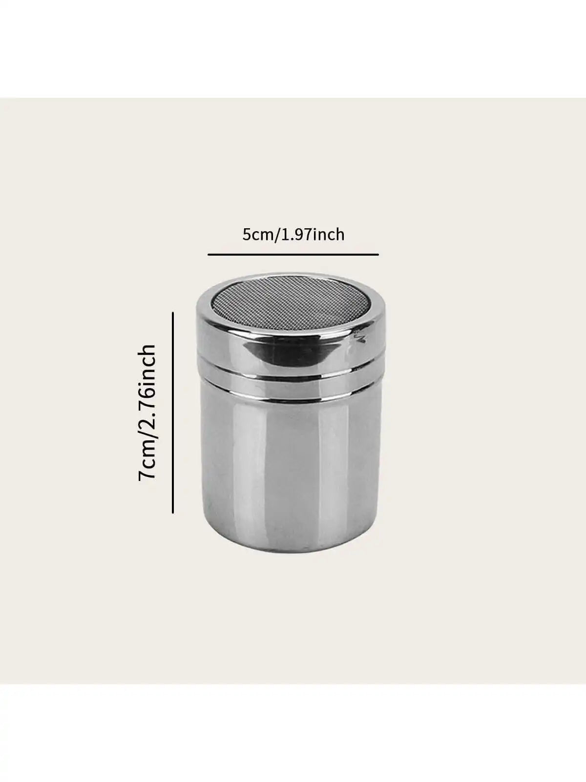 Stainless Steel Mesh Powder Shaker – Cocoa, Spice & Sugar Spice & Powder Shaker Oasis Select Silver