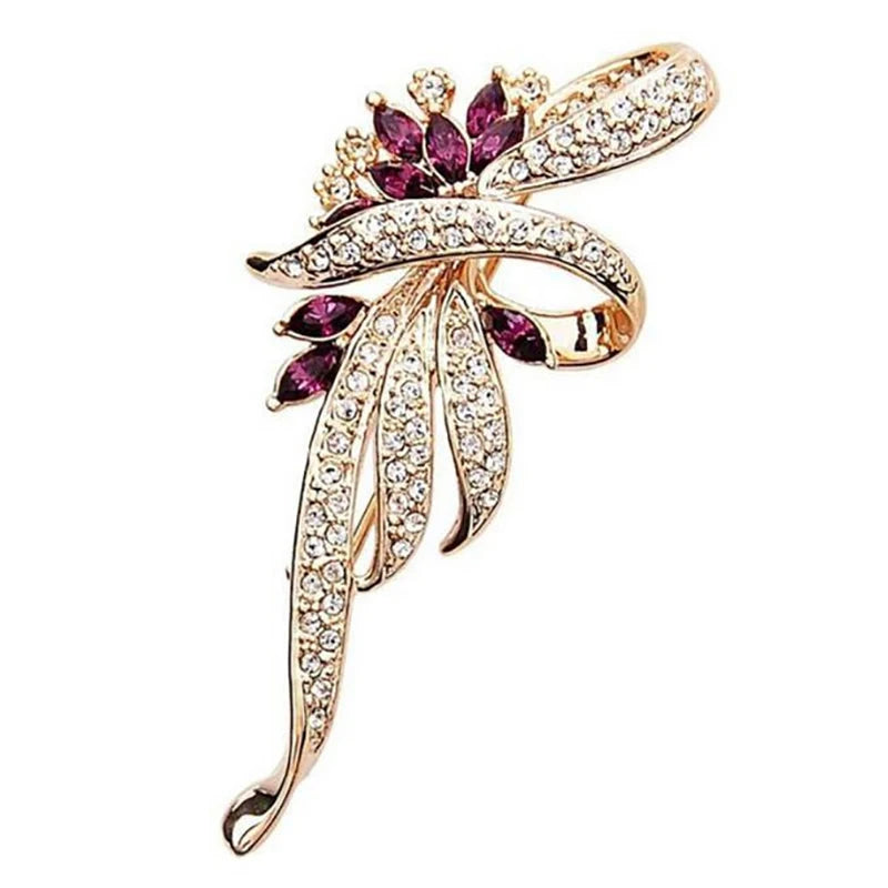Brooch Pin Diamond Corsage High-end Women's Delicate Corsage Suit Pin Holiday Gifts Oasis Select