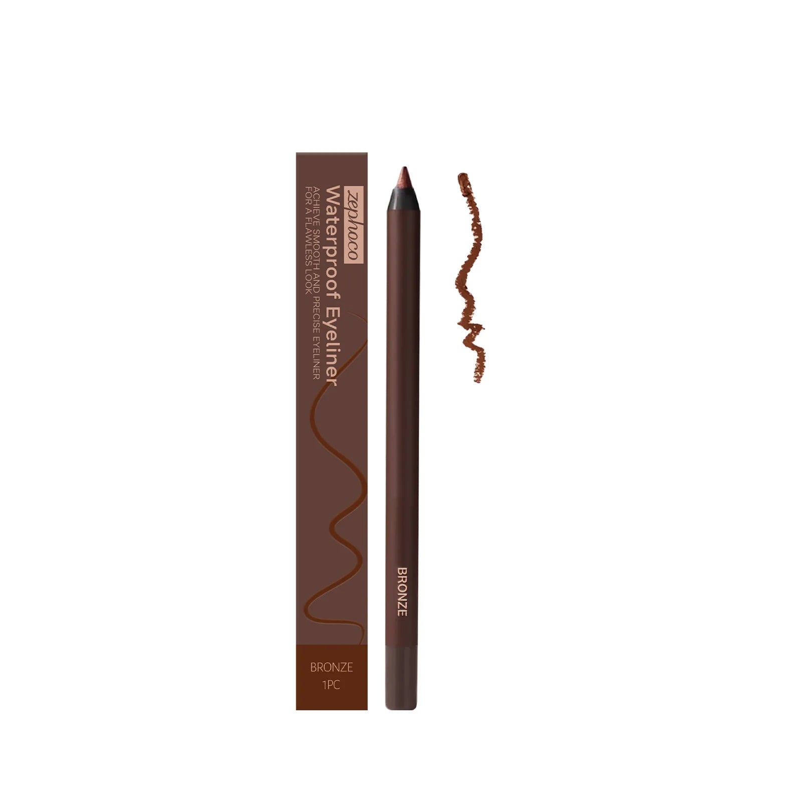 Waterproof Eyeliner Pen Colorfast Long Lasting Anti Smudge Quick Drying Sweat Resistant Smooth Portable Eye Liner Pen Eye Makeup Oasis Select bronze