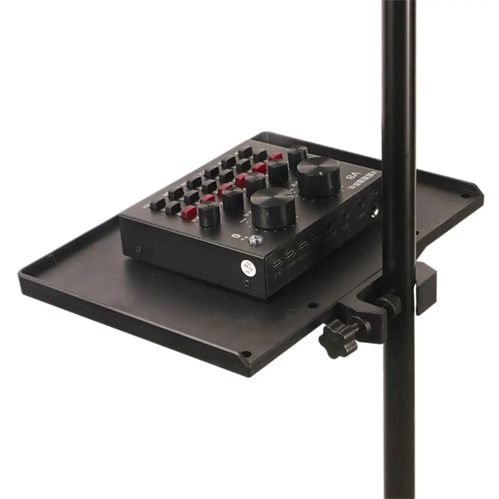 Sound Card Tray Universal Live Microphone Stand Sound Card Tray Clip Holder For Live Tripod Bracket Mic Holder Accessories Oasis Select