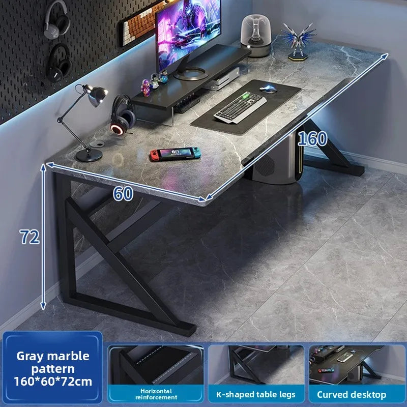 Gaming table Modern simple desktop video game competitive table Simple office learning computer table Oasis Select Grey-160-60cm