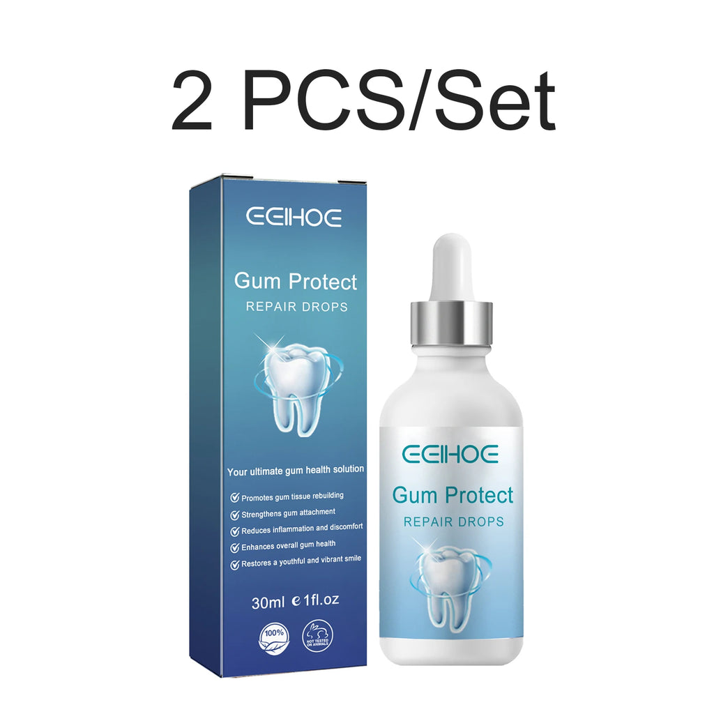 New 30ml Dental Care Drops Gums Care Serum Relieve Tooth Allergy Gum Pain Tooth Stain Cleaning Toothpaste for Gum Tooth Support Oasis Select 2 PCS