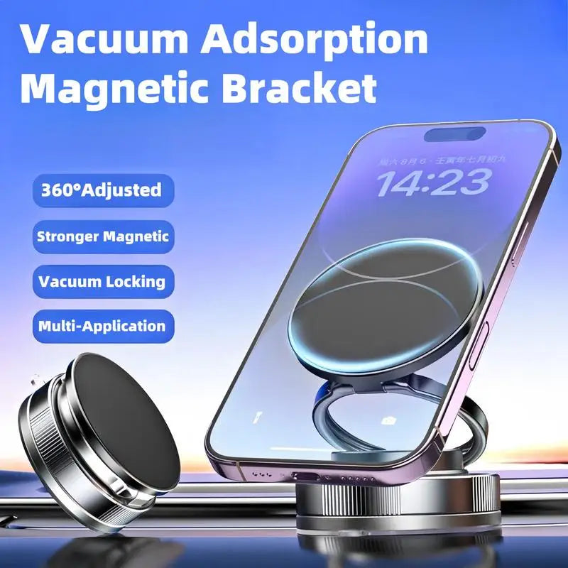 360 Adjustable Vacuum Magnetic Phones Holder Suction Cup Phone Mount for Magsafe Portable Cell Phone Holder for Cars Makeup Gym Oasis Select