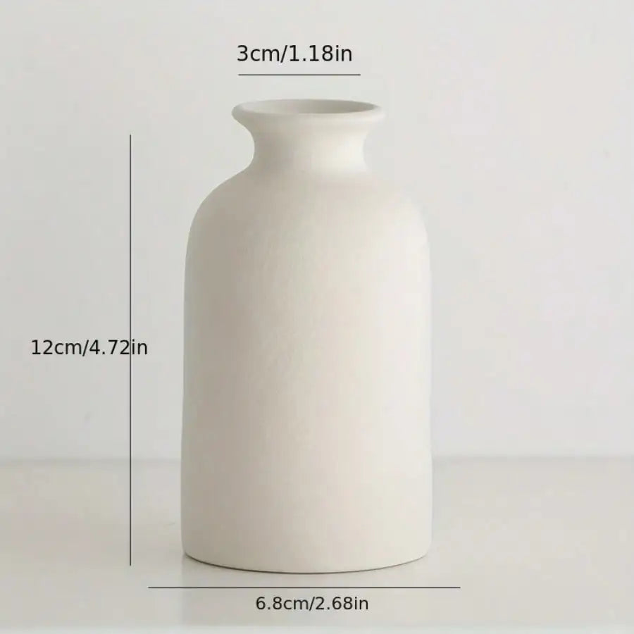 Minimalist Ceramics Vase Ceramic Flower Vase Home Decoration Flower Arrangement on The Living Room Desktop Ornament Accessories Oasis Select solid color