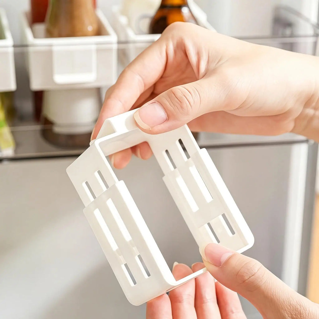 1PC Refrigerator partition plate Retractable Hanging Box Refrigerator Adjustment Snap-on Side Door Sauce Bag Snack Organize Oasis Select
