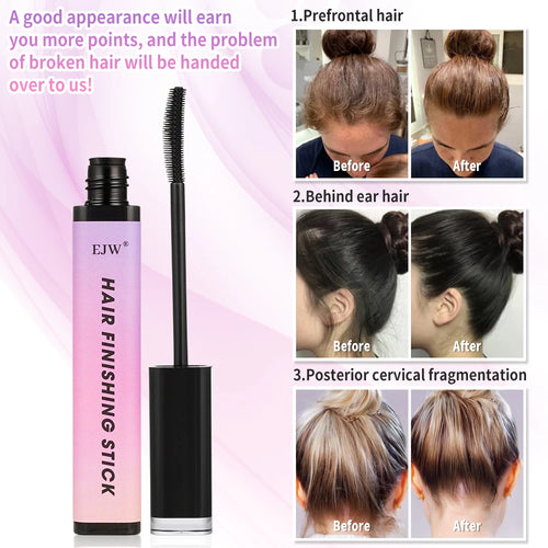 3pcs Flyaway Hair Styling Stick -Tames Baby Hairs,Eyebrows & Eyelashes-Strong Hold for Fringe/Bangs,Hair Finishing Styling Wax Oasis Select