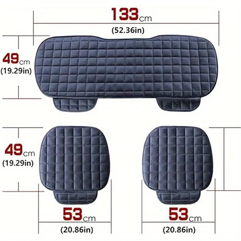 2 PCS Car Seat Cushion,Soft Comfortable Without Backrest Seat Cushion Cover, Universal Seat Protector for Most Cars SUV Oasis Select