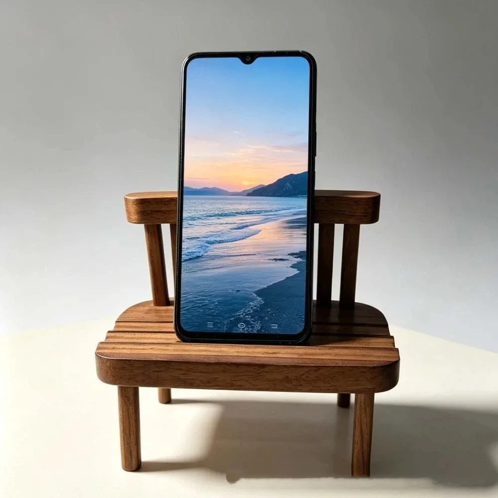 New Simple Universal Portable Solid Wood Cell Phone Racks Desk Stand Holder for Mobile Phone Tablet PC E-reader Home Accessories Oasis Select
