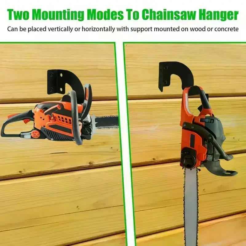 Chainsaw Wall Mount Heavy Duty Chainsaw Hanger Wall Mount Organizer Metal Rack Tool Storage For Workshop Garage Garden Oasis Select