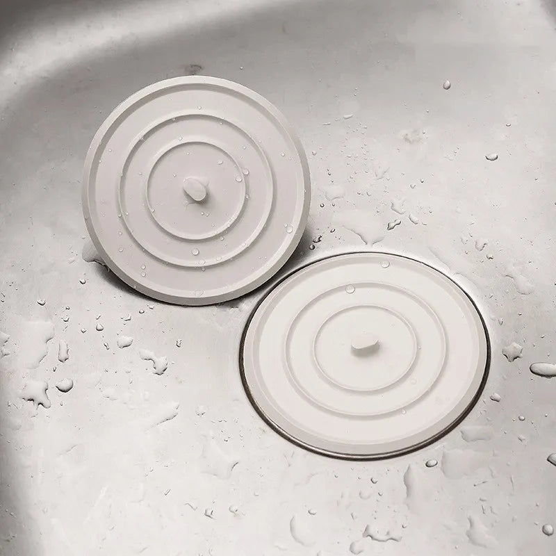 Large Silicone Bathtub Stopper Leakage-proof Drain Cover Sink Hair Stopper Tub Flat Plug Stopper Bathroom Accessories Oasis Select