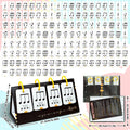 72PCS Music Enlightenment Learning Cards Note Instrument Rhythm Cognition Educational Tool Tabletop Early Education Flashcards Oasis Select Black