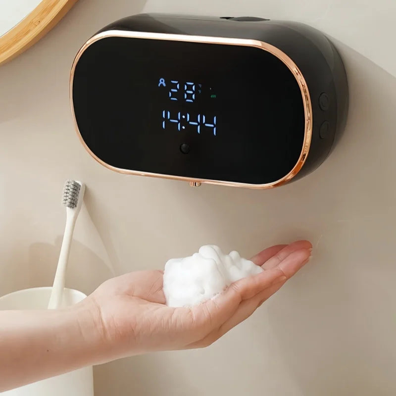Intelligent Wall Mounted Sensing Soap Dispenser with Non-contact Infrared Bubbles Suitable for For Bathroom Smart Washing Hand Oasis Select
