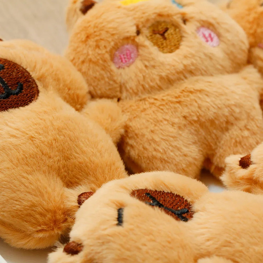 Capybara Plush Keychain – Squeaky Cute Bag Charm | 1–10 PCS