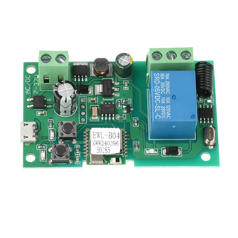 DC 5V 7V-32V Wifi Relay Module for eWeLink APP Remote Control Self-lock Wireless Delay Relay for Smart Intelligent Home Oasis Select