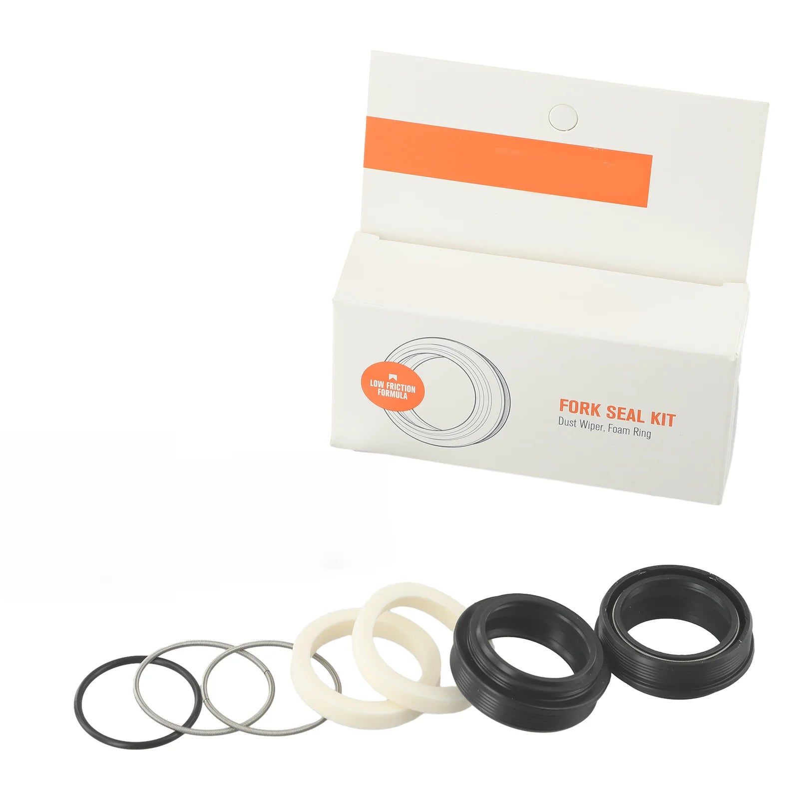 Spring Coil Fork Dust Seal Sealing Ring W/ Sponges 30 X 42mm 30-40mm For FOX/ROCKSHOX Rubber+Aluminum Alloy+Sponge Oasis Select 30x42mm