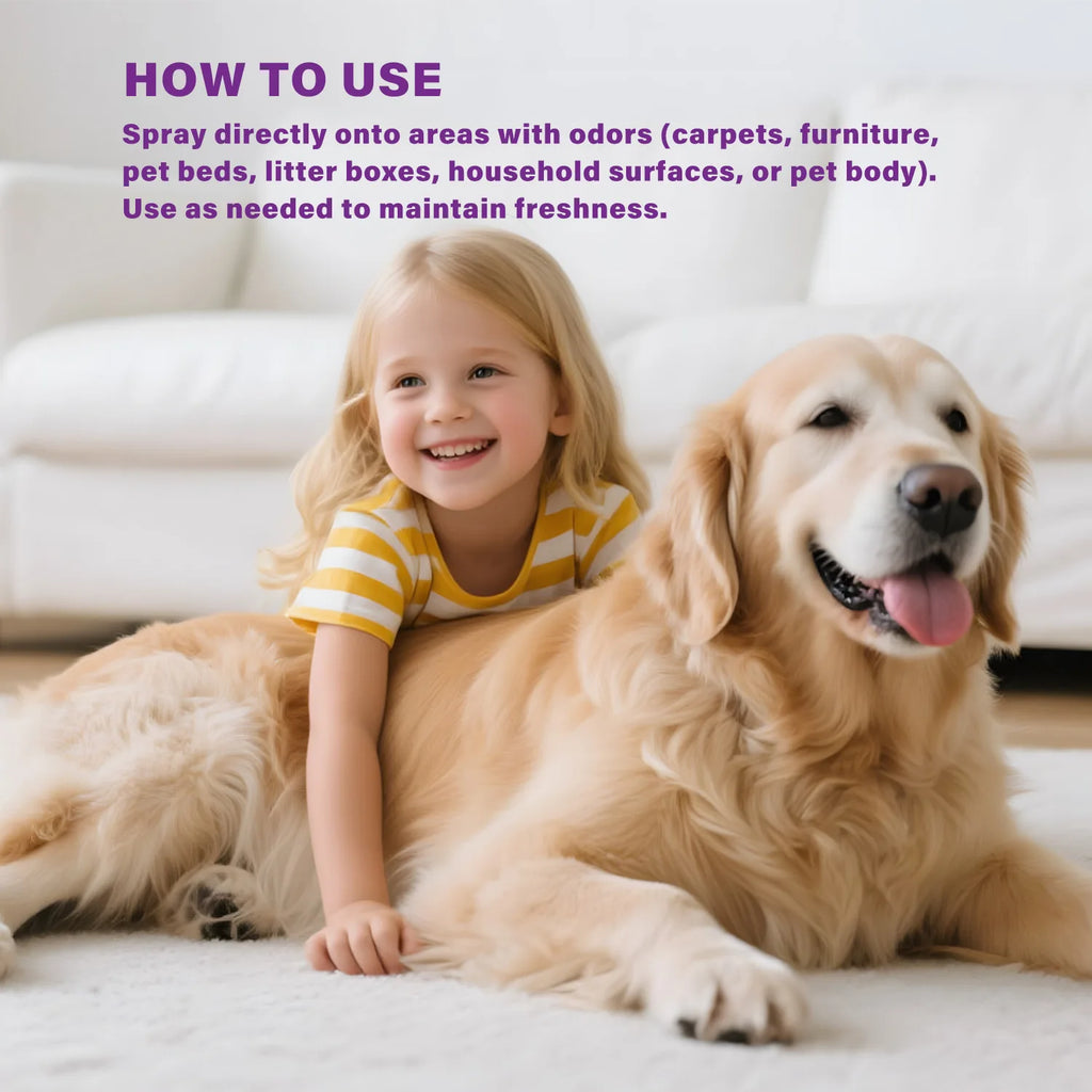Plant-Based Pet Deodorant Spray Dogs & Cats 300ml | 24H Fresh Pet Deodorant Spray Oasis Select