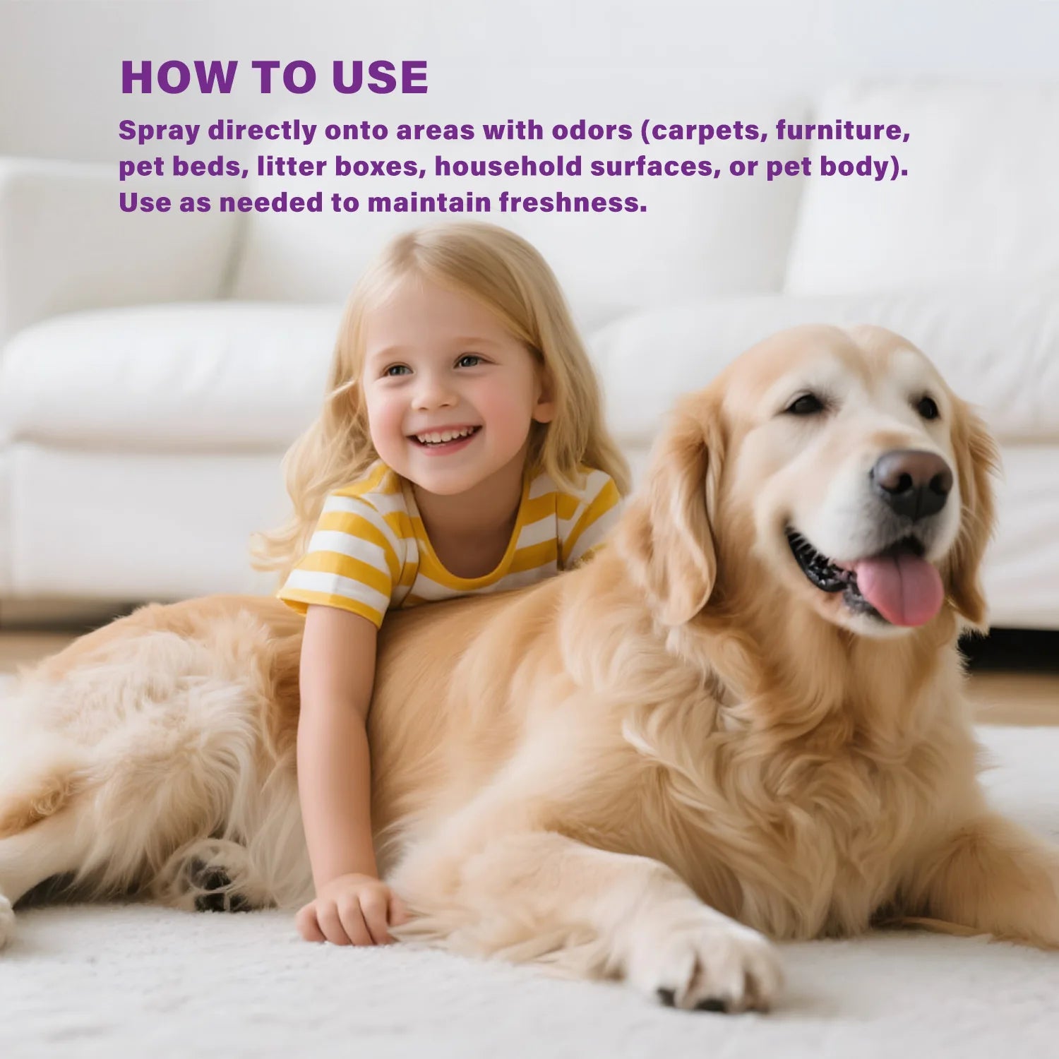 Plant-Based Pet Deodorant Spray Dogs & Cats 300ml | 24H Fresh Pet Deodorant Spray Oasis Select
