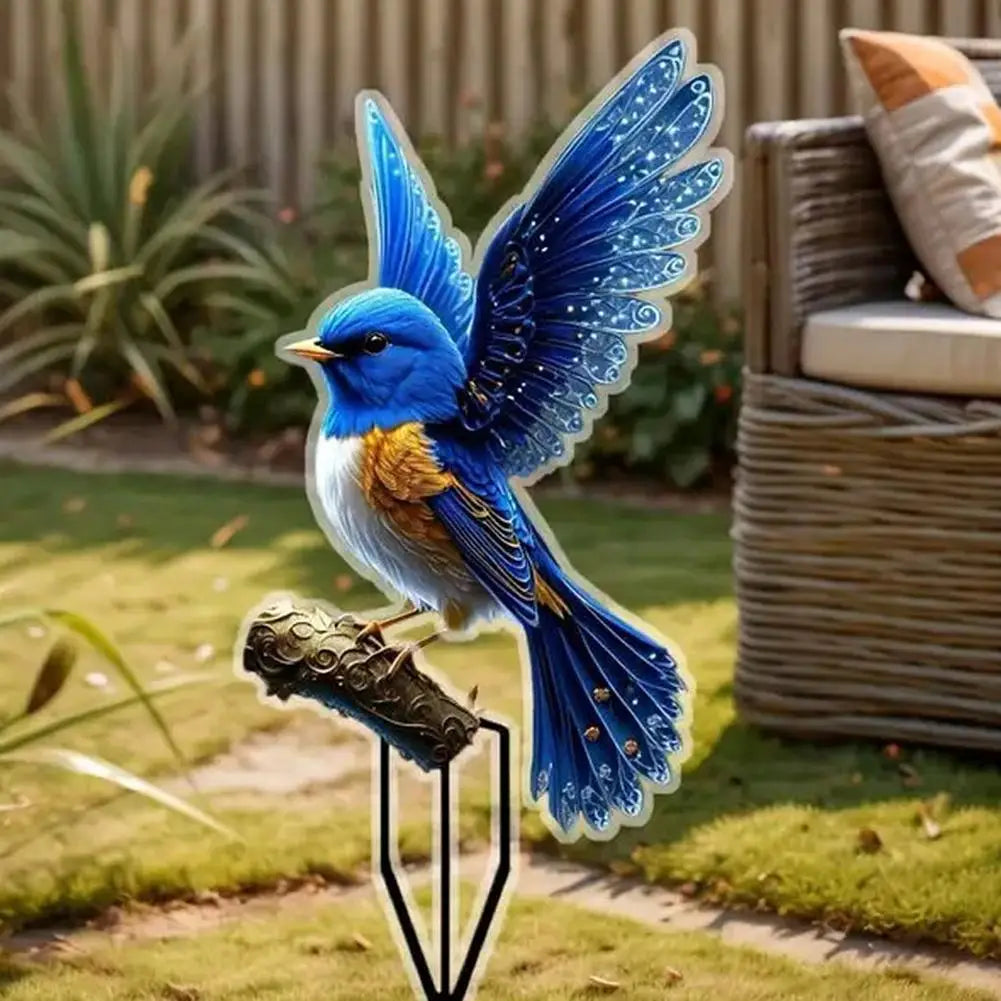 2D Acrylic Duck Garden Stake – Waterproof Bird Lawn Ornament