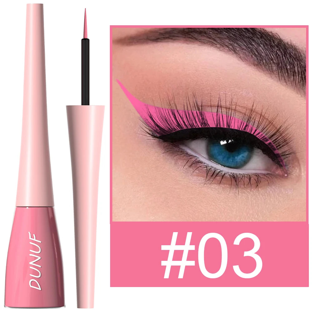 DUNUF 1 Pcs Waterproof Long-Wearing Liquid Eyeliner - Smudge-Resistant, Transfer-Proof, Perfect For Creating Dramatic Looks Oasis Select 03