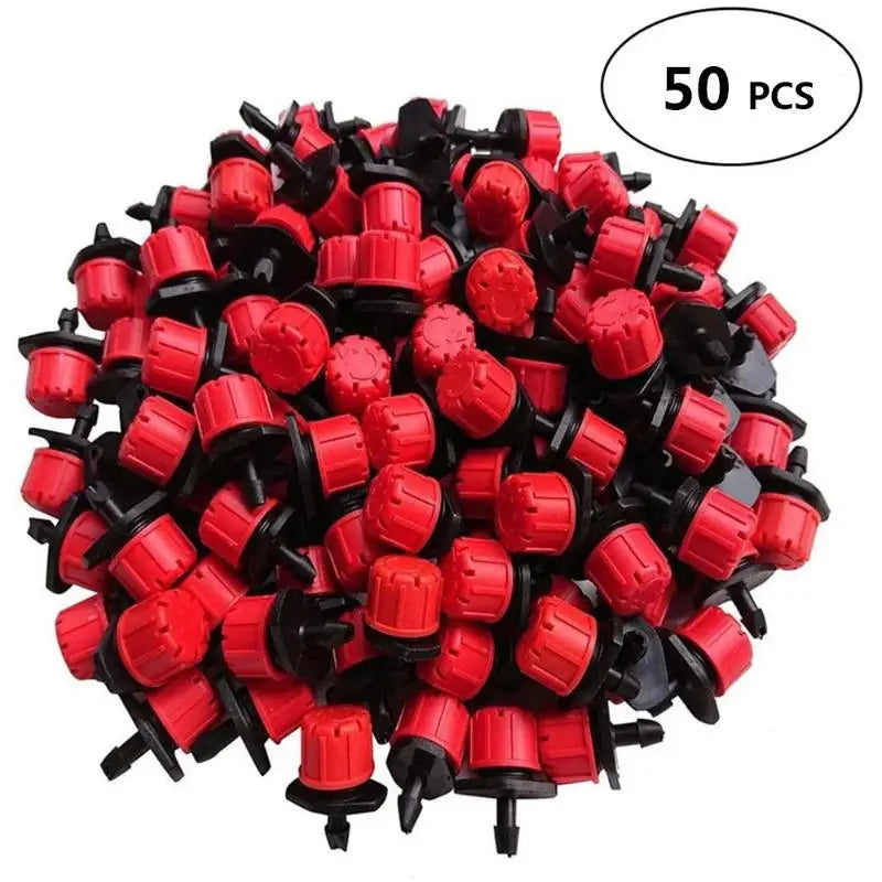 50/100pcs Adjustable Water Sprinkler Thread Connection Spray Nozzle Garden Irrigation Micro Flow Dripper Oasis Select 50pcs