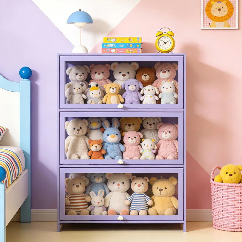 Doll Storage Doll Doll Display Cabinet Transparent Shelf Cotton Plush Display Box Doll Storage Cabinet Oasis Select