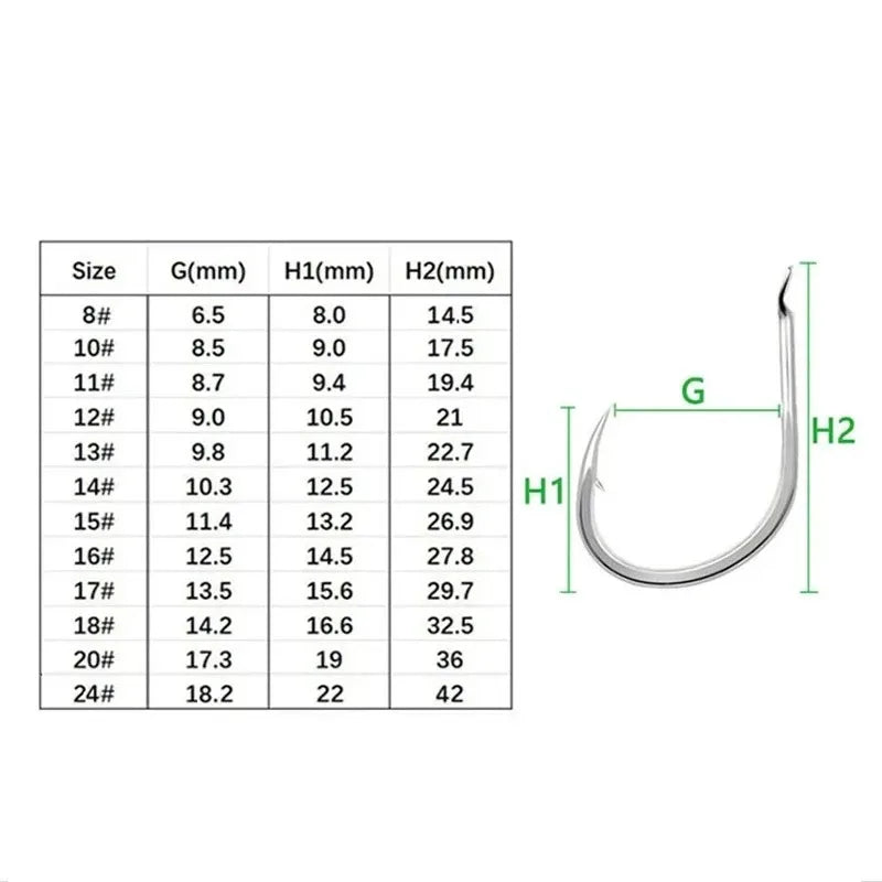 3-18pcs High carbon steel single hook Carbon SteeAngle Barbed Thread Feather Lure Fishing TackleSlow Jigging Sea Pesca Fishhook Oasis Select