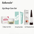 Lip Deep Care Set Collagen Lip Mask, Plumping Serum, Peel-off Lip Balm Long Lasting Moisturising Perfect Lip Makeup Pre Plan Oasis Select Lip Care Set