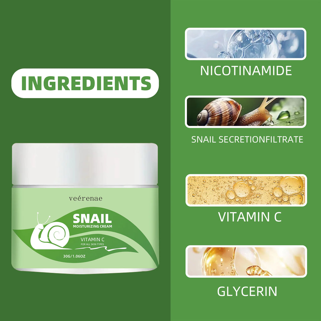 Snail Moisturizing Cream – 24Hr Hydration, Alcohol-Free