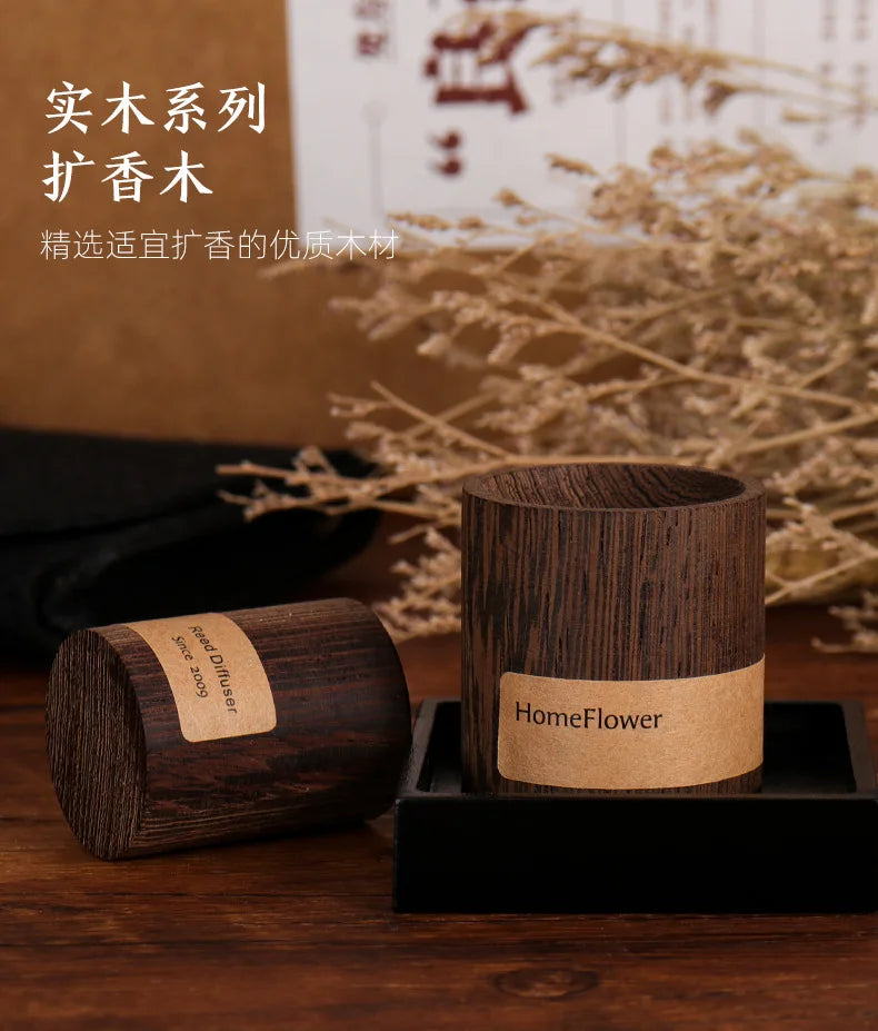 HomeFlower pure solid wood aromatherapy decoration size cylindrical indoor advanced fragrance fragrance wood decoration Oasis Select
