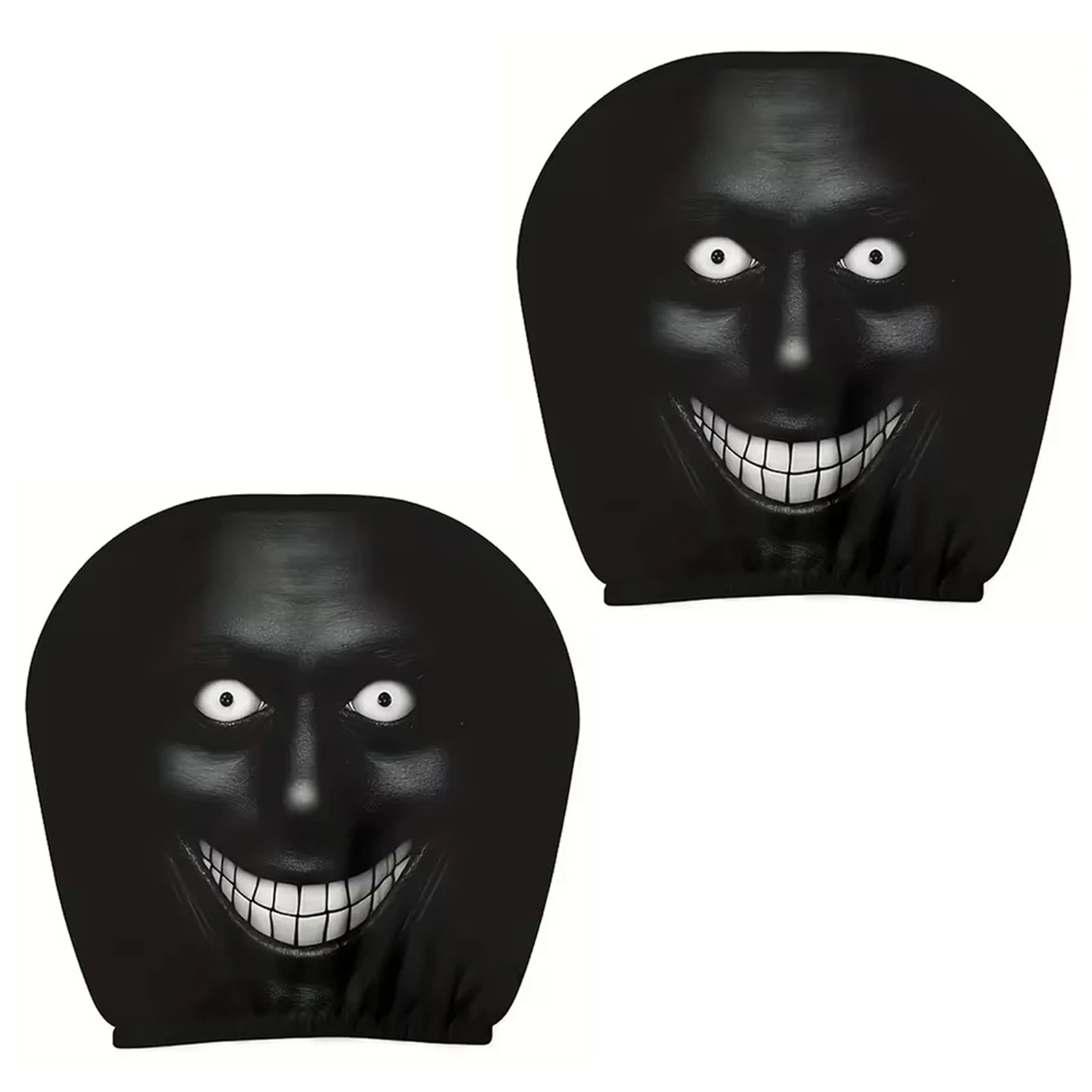 Funny 3D Printed Car Headrest Covers | Universal Elastic Fit