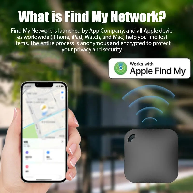 Smart Bluetooth GPS Tracker Work with Apple Find My APP ITag Anti Lost Reminder Device MFI Rated Locator Car Key Pet Kids Finder Oasis Select
