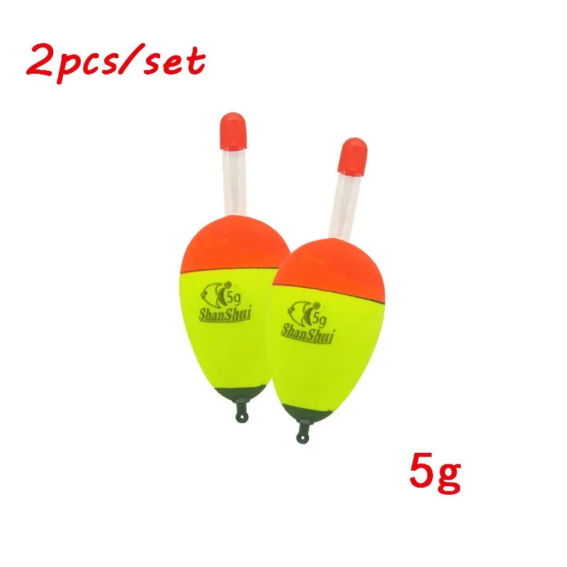 2/4/8Pcs EVA Float Fish Bait Luminous Rock Fishing Sea Fishing Foam Float Float Light Stick Fishing Float Fishing Bobber Oasis Select