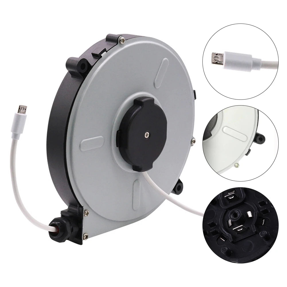 Retractable Power Cord Reel 220V 1.8m – Camping & Outdoor Retractable Cord Reel Oasis Select