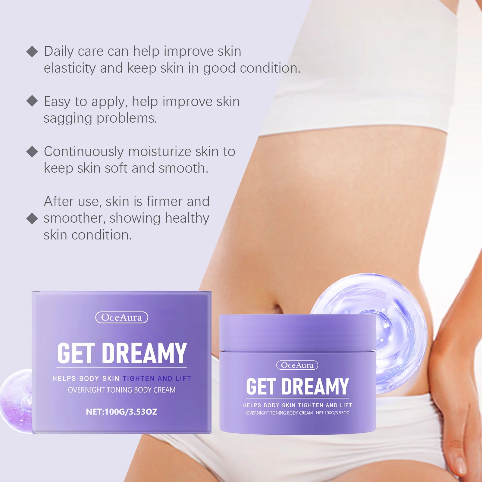 OceAura Body Firming & Shaping Cream 100g – Unisex Skin Care