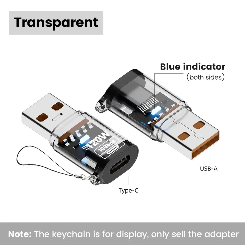 USB-A to Type-C Adapter – 120W Fast Charging & 10Gbps USB-C Adapter Oasis Select TS-USB to Type C