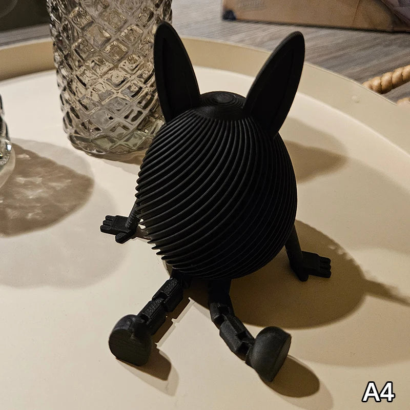 3D Easter Rabbit Egg Model With Movable Joints Egg Ornament Articulated Egg Statue Home Office Decor Easter Decor Perfect Gift Oasis Select A4
