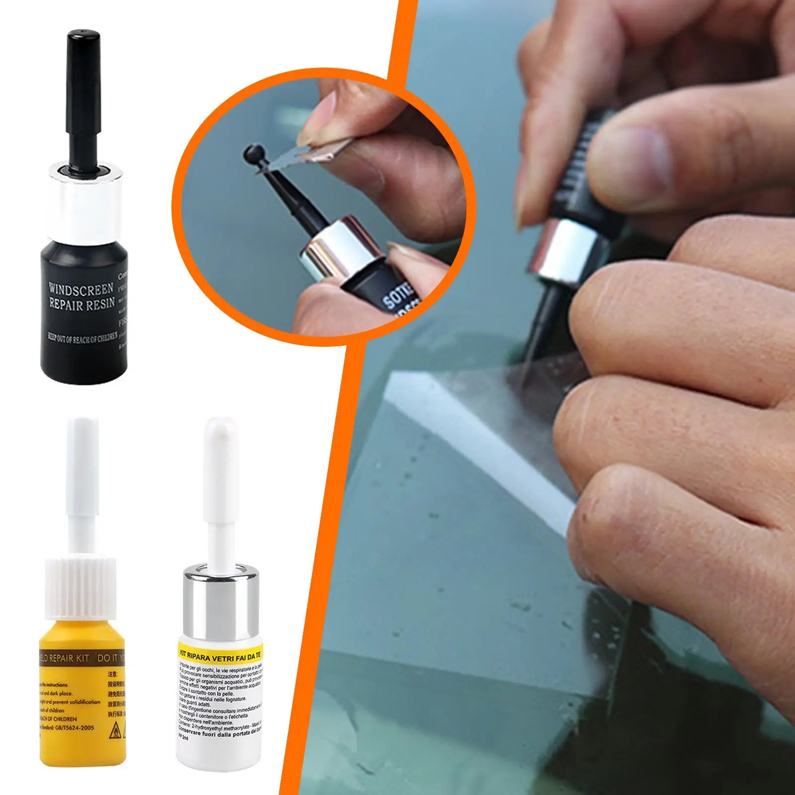 Car Windshield Cracked Repair Tool Upgrade Auto Glass Repair Fluid DIY Auto Window Scratch Crack Restore for Car Accessories Oasis Select