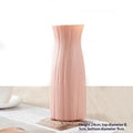 Modern Minimalist Geometric Plastic Flower Pot Dried Flower Vase for Home Living Room Desktop Decor Oasis Select Pink