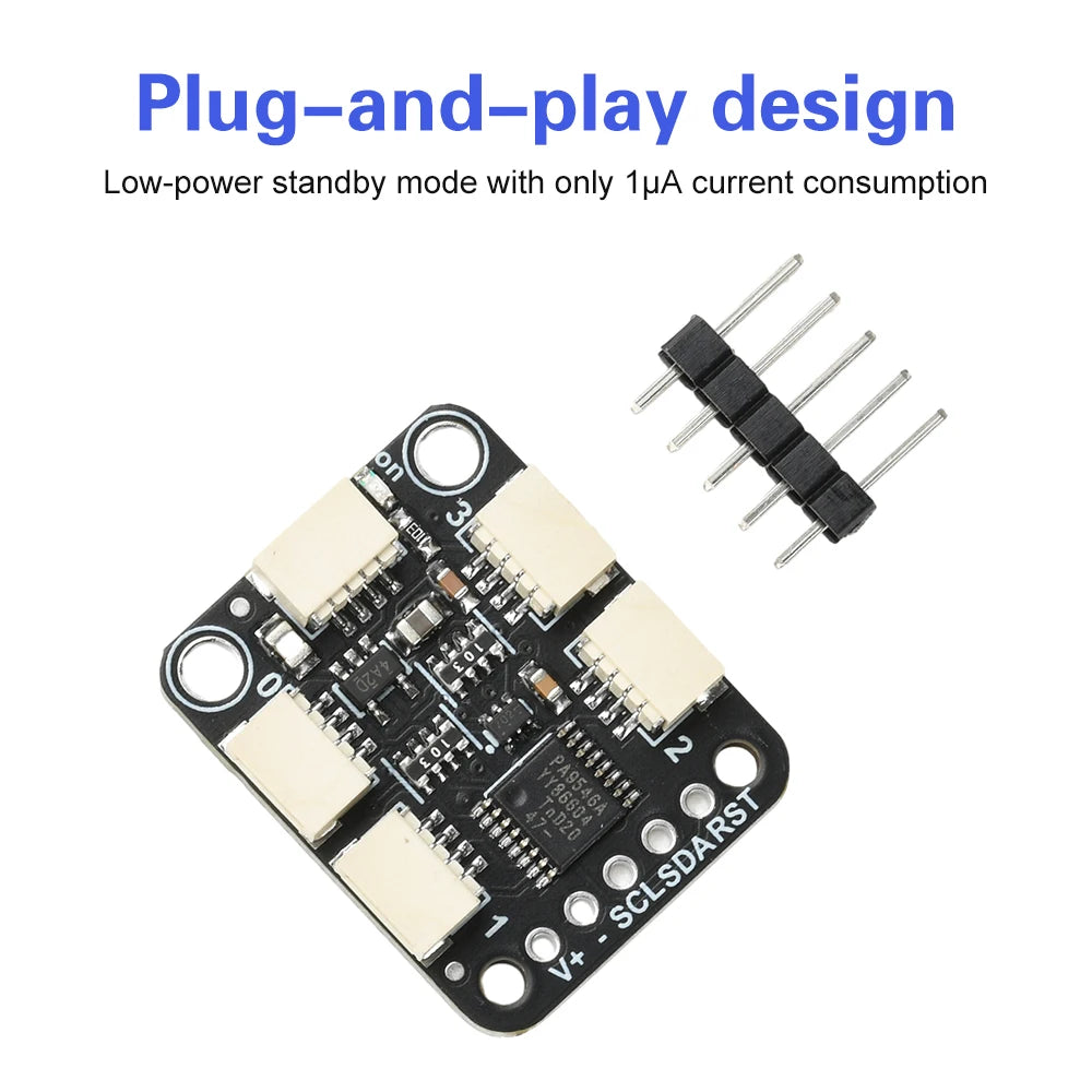 PCA9546 4-Channel I2C Multiplexer Board with Stemma QT Qwiic Interface for Sensor Networks Oasis Select