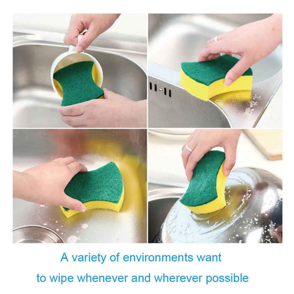 20/30pcs Dishwashing Sponge Kitchen Nano Emery Magic Clean Rub Pot Rust Focal Stains Sponge Removing Kit Cleaning Brush Sponges Oasis Select